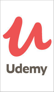 Udemy logo with red U